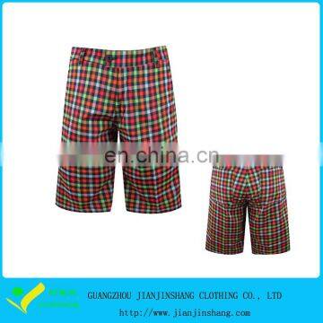 Newest Sublimation Printed Plaids Fitted Golf Shorts Sales