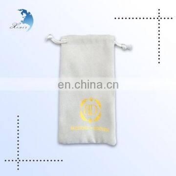 Custom size with personale logo velvet pouch jewelry bag with good service