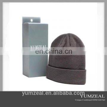 Top seller wholesale plain beanie with custom tags