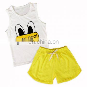 Baby Clothing Sets Tank Tops&Shorts 2Pieces suit Cotton Thin Toddler&Children Summer Clothing