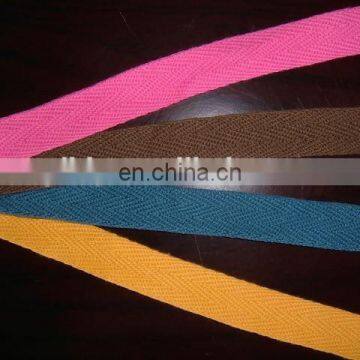 non-elasitc 100% cotton webbing twill tape polyester herringbone tape