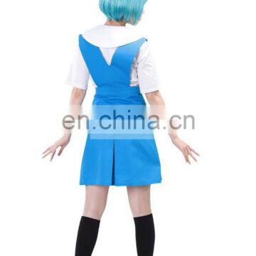 SunShine-Free Shipping Neon Genesis Evangelion Ayanami Rei Tokyo-3 School Uniform Anime Cosplay Costume photo-3