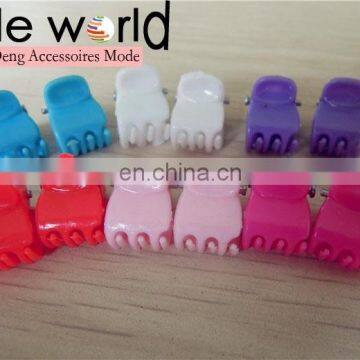 Colors Mini Size Plastic Hair Claw Small Hairpin Clip