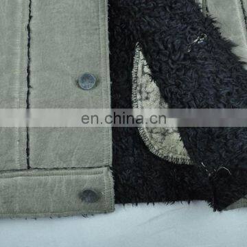 2015 Last Fashion Mens Handsome Warm Genuine Men Leather Jacket photo-5