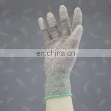 Promotional Conductive Antistatic Nylon Fingertip PU Coating ESD Gloves C0504