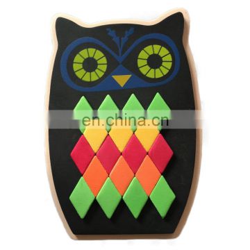 MCH-2308 New wholesale cheap ECO-Friendly Educational toys EVA foam Owl Jigsaw puzzle toys for kids