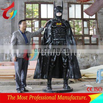 Park Decoration Life Size Movie Batman Fiberglass Superhero Sculpture photo-2