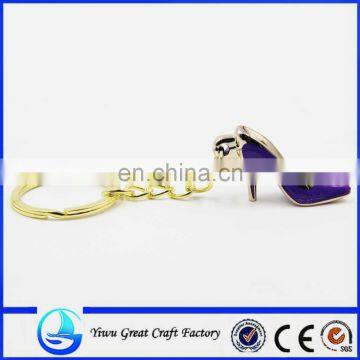 Lovely High Heel Shoe Key Chain,,Custom Souvenir in Metal Gift