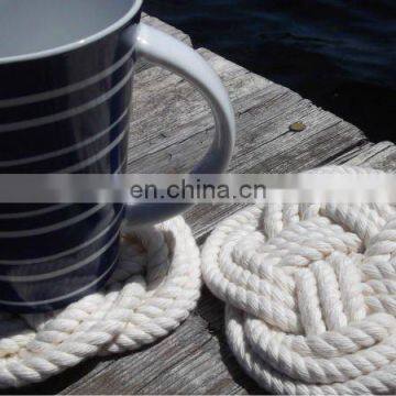 Nautical Rope Coaster Rope Coaster Rope Coaster White Rope Coaster Handmade Nautical Coaster