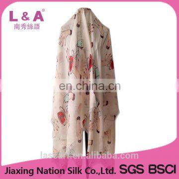 Women Digital Printing Modal Beach Scarf Sarong in Summer photo-2