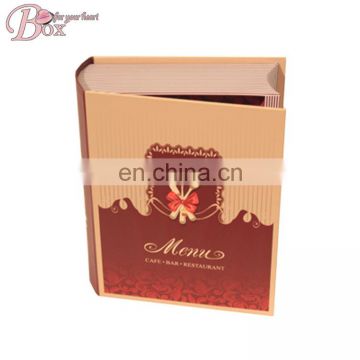 Wholesale Cardboard Packaging Box File Box of Book Shaped