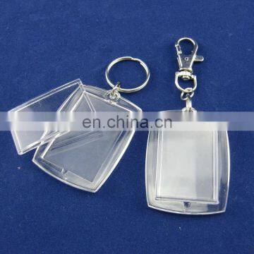 Good Quality Photo Insert size 30x40mm Blank Acrylic Key Chain