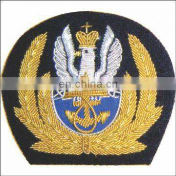 Embroidered Rank Insignia | Bullion Embroidered Navy Cap Insignia Badge | Patch | Emblem