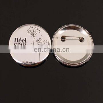 Oem Design Name Badge Logo Printed Tin Badge