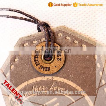 custom high class hand made paper hanging tag