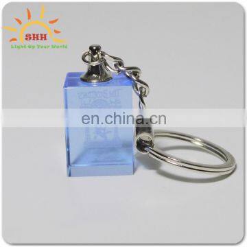 OEM Design Logo Crystal Keyring Small 3d Laser Engraved Led Crystal Keychain photo-5