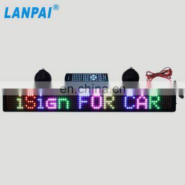 2017 new product 7*80 dots full color advertising led display for car