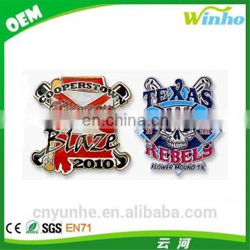 Winho metal baseball sport badge