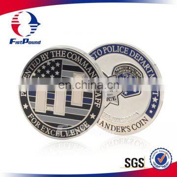 Shinny Command Staff Chellenge Coin for Excellence