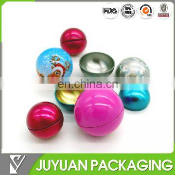 christmas empty gift tin ball,candy packing tin ball
