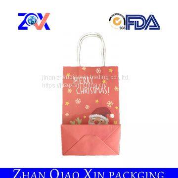 Shandong Packaging and Printing Paper Gift Bags With Twist Handles Brown Paper Shopping Bag photo-3