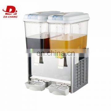 Two Bowl(18L*2) Juice  drink dispenser machine fruit Juice milk beverage dispenser