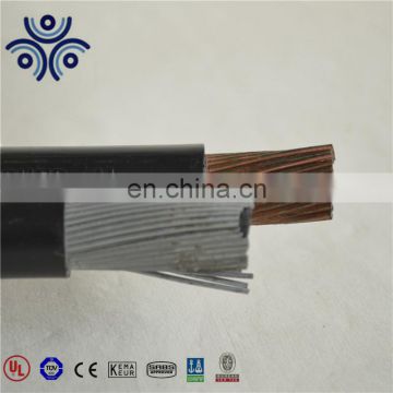 XLPE insulation aluminum/copper shield 2 core 10mm2 concentric cable