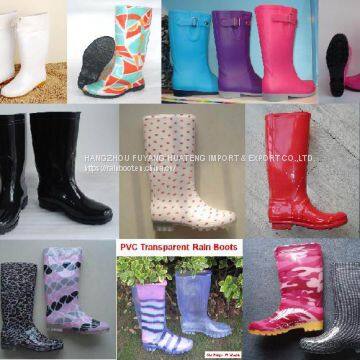 Waterproof Women Transparent Rain boots,New fashion Women rain boots,Popular Style Lady PVC boots,Cheap ladies rain boots