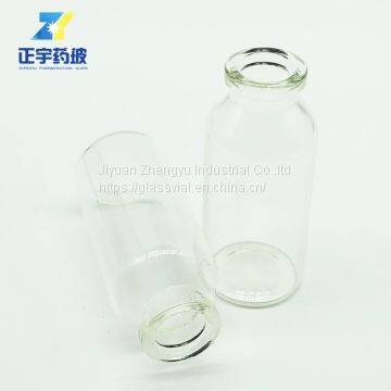 Wholesale 20ml Clear Soda Glass Vials Bottles With Aluminum Plastic Cap photo-2
