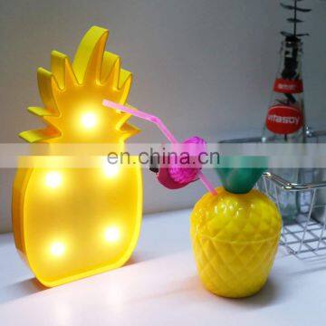 Hanging Wall Led Christmas Holiday Pineapple Decorative Light Fairy Marquee Night Light