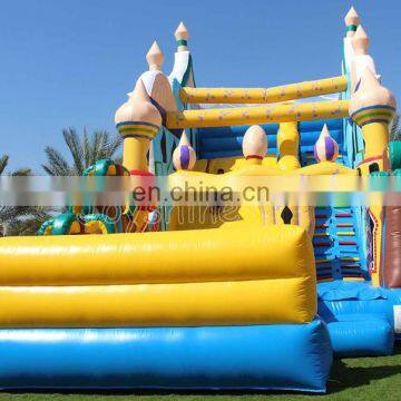 Aladdin Themed Inflatable Dry Bouncer Jumping Castle Slide For Children photo-3
