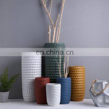 New Arrival Modern Simple Vase Customize Yellow Porcelain Cheap Large Flower Vases for Restaurant Hotel Home photo-6
