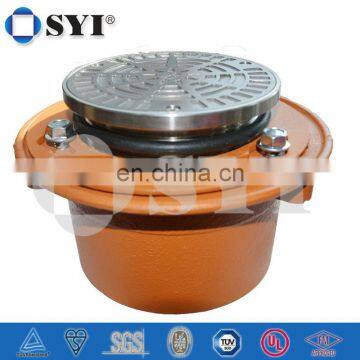 Floor Drain With Round Adjustable Nickel Bronze Strainer photo-3