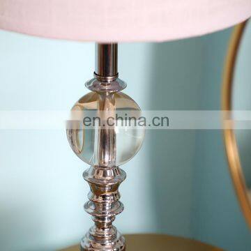 European Modern Design Indoor Decorative Silver Metal Desk Lamp for Bedroom photo-4