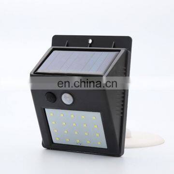 20 светодиодный солнечный датчик движения светильник. Наружный солнечный датчик движения настенный светильник для сада. Солнечный настенный светильник photo-4