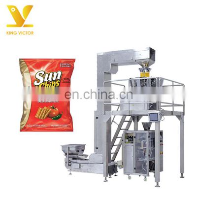 KV High accuracy potato chips/ nuts/ pistachio/ snack food packing machine for gusset bag