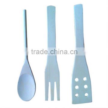 wooden cutlery, 3pcs flatware, dinnerware