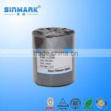 SINMARK H70300 zebra zm400 ribbon ,resin thermal transfer ribbon,ribbons and labels