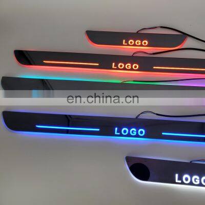 Led Door Sill Plate Strip Welcome Light Pathway Accessories for ford mustang dynamic sequential style