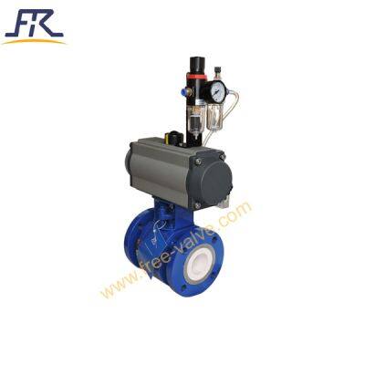 Pneumatic A105 Material With Ceramic Lined Ball Valve photo-4