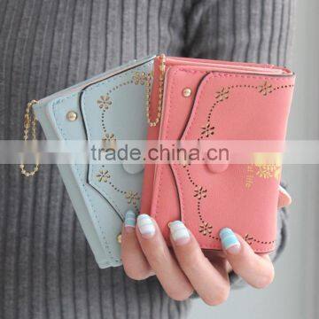 Hot Sell New Fashion pu Leather Women Wallets Trendy Long Design Leather Wallets for Women