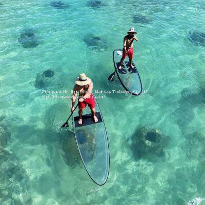 Clear SUP, clear paddle board, clear SUP board, clear SUP paddle board, clear bottom paddle board, clear stand up paddle board, clear board