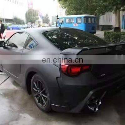 Body Kit for Toyota GT86 Subaru BRZ in WD Style Wide Flare Car Bumpers Engine Hood Front Lip Side Skirts Wing Spoiler