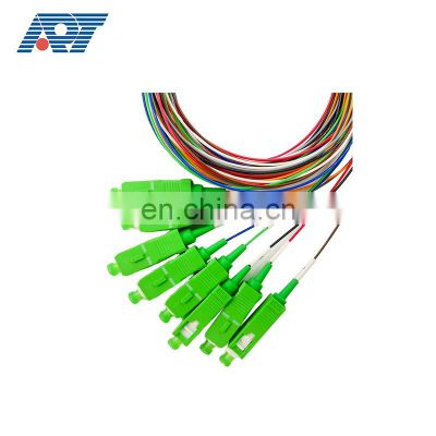 1*2 1*4 1*8 1*16  Fiber optical PLC  splitter single mode with SC APC connector FTTH fbt splitter