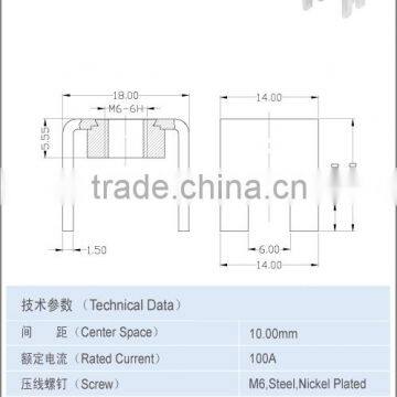 terminal metal parts with solder pins AO-15-4J-N5 Rated Current 100A