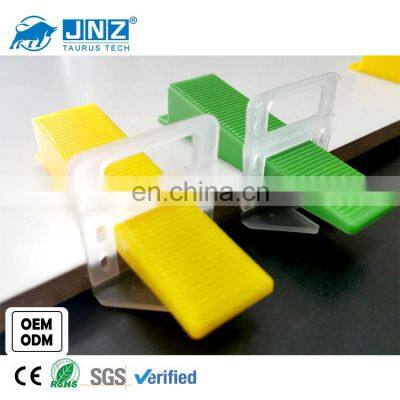 JNZ hot selling high quality 100pcs/bag clips and wedges tile leveling system