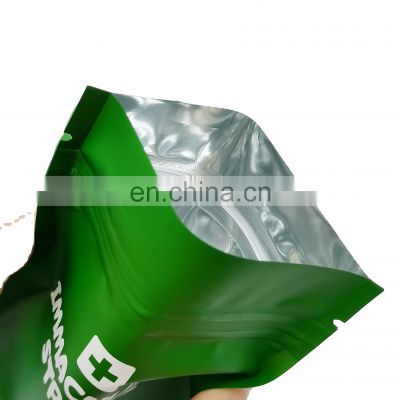 Recyclable Custom  design smell proof mylar pouch  matte printed ziplock bag  stand up plastic packaging bags