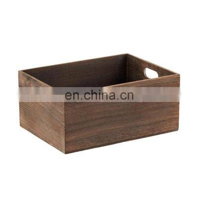Wooden Storage Bins Box With Handles photo-4