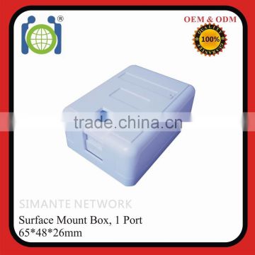 1 Port RJ45 Surface Mount Box