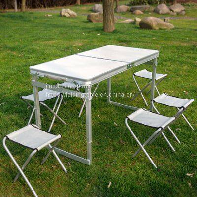 Outdoor Folding Aluminum Picnic Table